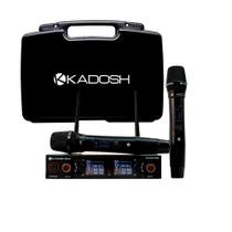 Sistema de Microfone Kadosh K-502M Preto Duplo Sem Fio Recarregável Profissional - K502M
