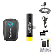 Sistema de microfone lapela sem fio com receptor lightning