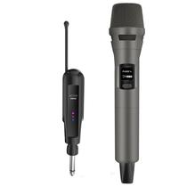 Sistema de microfone sem fio Aveek Recarregável de 100 pés de alcance Sistema de microfone sem fio Aveek Recarregável de 100 pés de alcance