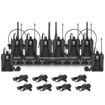 Sistema de microfone sem fio D Debra Audio AU800 Pro UHF 8Ch