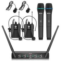 Sistema de Microfone Sem Fio Debra Audio Pro UHF - 4 Canais