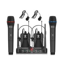 Sistema de Microfone Sem Fio Debra Audio Pro UHF - 4 Canais Sistema de Microfone Sem Fio Debra Audio Pro UHF - 4 Canais