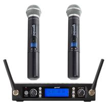 Sistema de Microfone Sem Fio Gemini Sound Pro UHF-6200M