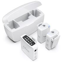Sistema de microfone sem fio Lavalier FIFINE M9 White Sistema de microfone sem fio Lavalier FIFINE M9 White