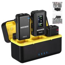 Sistema de microfone sem fio Lavalier Neewer CM28 com estojo