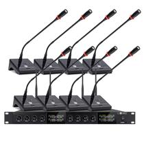 Sistema de Microfone Sem Fio para Conferência W IN-MIX de 8 Canais Sistema de Microfone Sem Fio para Conferência W IN-MIX de 8 Canais