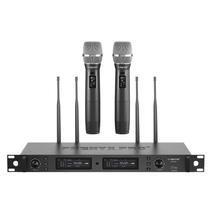 Sistema de microfone sem fio Phenyx Pro PTU-2U UHF 2x1000CH