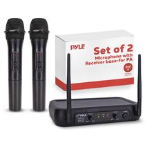 Sistema de Microfone Sem Fio Pyle PDWM2135 VHF Dual - Preto