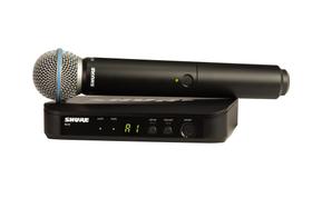 Sistema de microfone sem fio Shure BLX24/B58 com microfone BETA 58A