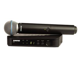 Sistema de microfone sem fio Shure BLX24/B58 com microfone BETA 58A