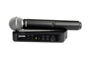 Sistema de microfone sem fio Shure BLX24/SM58 com bateria de 14h