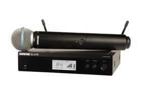 Sistema de Microfone Sem Fio Shure BLX24R/B58 Alcance de 100m Sistema de Microfone Sem Fio Shure BLX24R/B58 Alcance de 100m