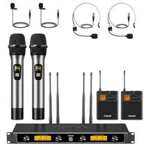 Sistema de microfone sem fio TONOR UHF com 2 microfones de mão
