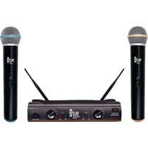 Sistema De Microfones Sem Fio Dylan Uhf Dw-602 Max 2 Bastões
