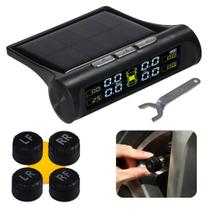 Sistema de Monitoramento de Pressão dos Pneus do Carro Monitor de Temperatura dos Pneus USB Solar Automotivo Universal Sistema de Monitoramento de Pressão dos Pneus do Carro Monitor de Temperatura dos Pneus USB Solar Automotivo Universal