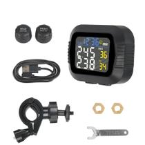Sistema De Monitoramento De Pressão Dos Pneus TPMS Para Motocicletas Com 2 Sensores Externos De