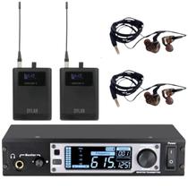 Sistema de Monitoramento Duplo In Ear UHF Dylan DSM-600 Super Stereo