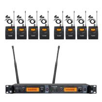 Sistema de Monitoramento In Ear Sem Fio OPQRST 8 Bodypacks 2 Canais Sistema de Monitoramento In Ear Sem Fio OPQRST 8 Bodypacks 2 Canais