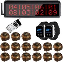 Sistema de pager para restaurante WNKRUN sem fio, alcance de 500 m