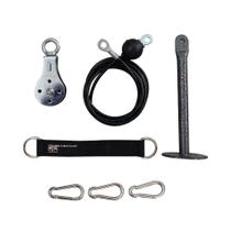 Sistema de Polia Angles90 Smooth 8,9 cm Cabo de 2,5 m Sistema de Polia Angles90 Smooth 8,9 cm Cabo de 2,5 m