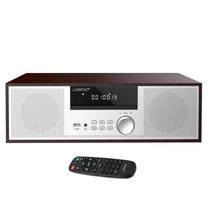 Sistema de prateleira estéreo LONPOO LP-816 40W RMS com Bluetooth Silver
