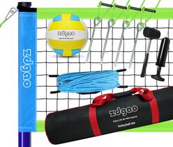 Sistema de rede de voleibol Zdgao Outdoor Portable com bola e bomba Sistema de rede de voleibol Zdgao Outdoor Portable com bola e bomba
