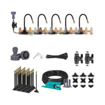 Sistema De Resfriamento De Nebulização De Jardim Ajustável 5-30m 1/4" 4/6mm 360 graus Kit De Rega