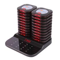 Sistema de senhas para restaurante AGJ sem fio com 20 pagers e alcance de 800 m