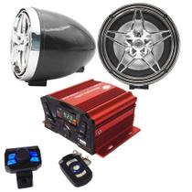 Sistema de som de amplificador Bluetooth à prova d'água para motocicletas Sistema de som de amplificador Bluetooth à prova d'água para motocicletas
