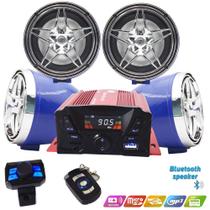 Sistema de som de amplificador Bluetooth à prova d'água para motocicletas