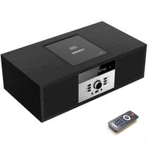Sistema de Som Estéreo Bluetooth WISCENT Vintage - Micro HiFi com CD Player