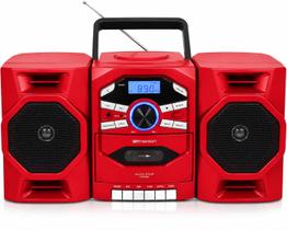 Sistema de Som Portátil Emerson com CD, Cassete, Rádio AM/FM e Entrada AUX Sistema de Som Portátil Emerson com CD, Cassete, Rádio AM/FM e Entrada AUX