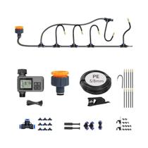 Sistema De Temporizador De Nebulização Ajustável Para Jardim 360 graus Kit De Irrigação Programável Sistema De Temporizador De Nebulização Ajustável Para Jardim 360 graus Kit De Irrigação Programável