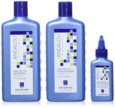 Sistema de tratamento para queda de cabelo Andalou Naturals Age Defying