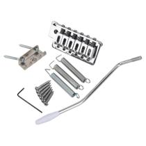 Sistema De Tremolo Para Guitarra Elétrica Cromada Com Ponte, Barra Whammy De 6mm Compatível Com