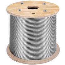 Sistema de trilhos de cabo Wire Rope 1/8" de aço inoxidável 1000 pés