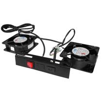 Sistema de Ventilação Com 2 Ventiladores Para Racks Servidores e Gabinetes