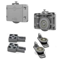 Sistema Deslizante RO 65 4013 Prime (60Kg) Sobreposto Kit para 01 Porta Prata Rometal Sistema Deslizante RO 65 4013 Prime (60Kg) Sobreposto Kit para 01 Porta Prata Rometal