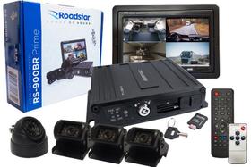 Sistema dvr profissional câmeras visão noturna gravação veículos grandes caminhão onibus motorhome - ROADSTAR