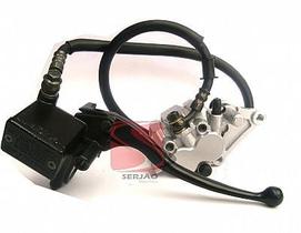 Sistema Freio Ybr125 Ate 2008 Pinça C/ Pastilhas + Burrinho com Manete + Flexível
