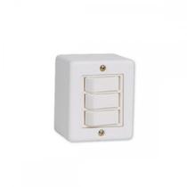 Sistema Ilumi 1 Simples + 2 Paralelo Com Placa + Caixa Branco - 6326 Sistema Ilumi 1 Simples + 2 Paralelo Com Placa + Caixa Branco - 6326