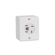 Sistema Ilumi 1 Tomada Telefone Modulo Com Placa + Caixa Branco - 6361 Sistema Ilumi 1 Tomada Telefone Modulo Com Placa + Caixa Branco - 6361