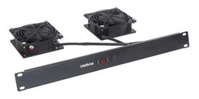 Sistema Kit Ventilação 2 Ventiladores Para Rack 19 Intelbras