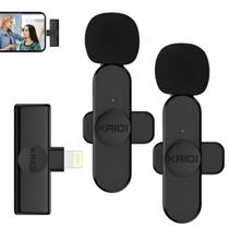 Sistema Microfone Duplo Kaidi Kmf6-A Wireless Lightning Sistema Microfone Duplo Kaidi Kmf6-A Wireless Lightning