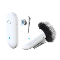 Sistema Microfone Lapela Sem Fio LensGo 318C Wireless Branco