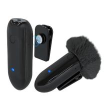 Sistema Microfone Lapela Sem Fio LensGo 318C Wireless Preto