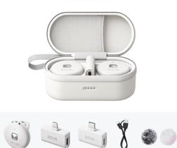Sistema Microfone Sem Fio Lapela Conjunto De Receptor 2 Em 1 branco Sistema Microfone Sem Fio Lapela Conjunto De Receptor 2 Em 1 branco