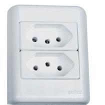 Sistema Perlex Branca (2 Tomadas 10/10A) 3011/11Br Sistema Perlex Branca (2 Tomadas 10/10A) 3011/11Br