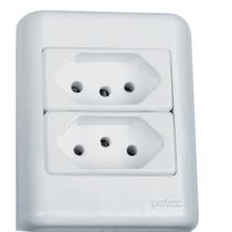 Sistema Perlex Branca (2 Tomadas 10/10A) 3011/11Br Sistema Perlex Branca (2 Tomadas 10/10A) 3011/11Br