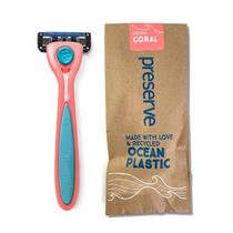Sistema Razor Preserve Popi Shave 5 com plástico oceânico reciclado